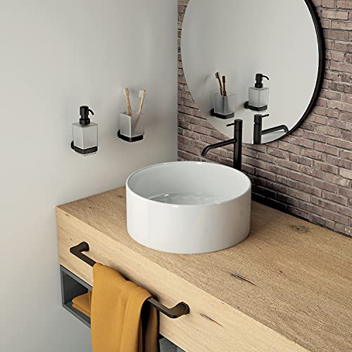 Gedy Krabi Towel Holder CM.35, Black, Components Made of Stainless Steel and Cromall, 2 Year Warranty - Image 4