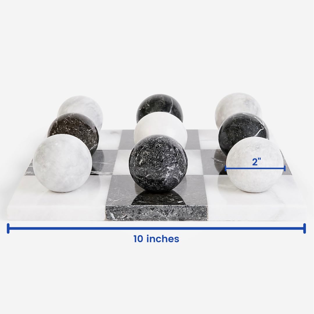 Amazon.com: Marble Tic Tac Toe Set | Decorative Tic Tac Toe