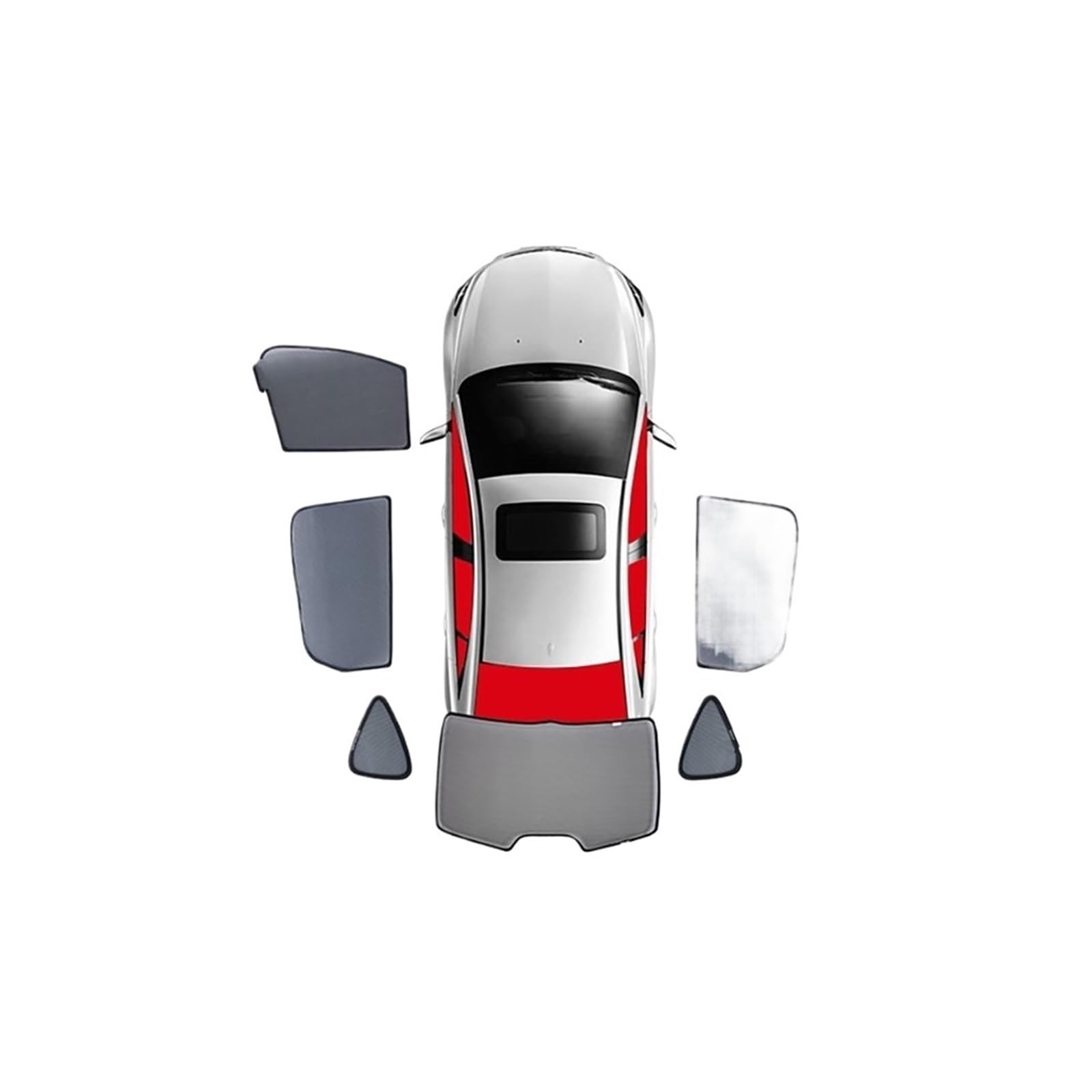 Parasol Ventana Coche para Suzuki para Grand para Vitara para JT 2005-2017 Parasol Magnético Cortina Parabrisas Delantero Visera Trasera Ventana Lateral Bebé Sombrilla Paraguas Coche(Color:7PCS)