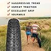 20" E-Bike Fat Tires 20 x 4.0 Folding Bead Tire for Electric Bicycles or with AV32mm Tubes Compatible Wide Mountain Snow Bike Tire (2 Tires No Tube) #2