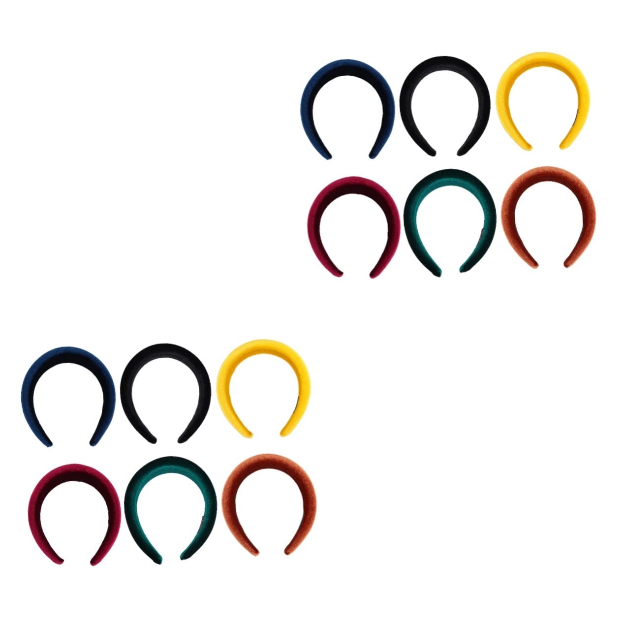 minkissy 2 Set Di Fasce Per Imbottite Per Donne Fasce in Fasce Spesse Accessori Per Da Ragazza 6 Pezzi * 2