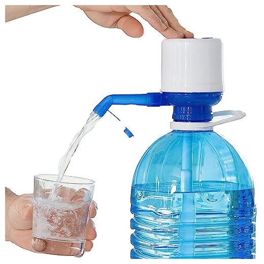 InnovaGoods Dispensador de Agua Universal, Dosificador Manual para Garrafas, Botellones, Barriles, Compatible para Botellas de 2,5/5/6,5/8 y 10L, con Adaptador de 3,8 y 4,8cm antigoteo. Blanco-Azul