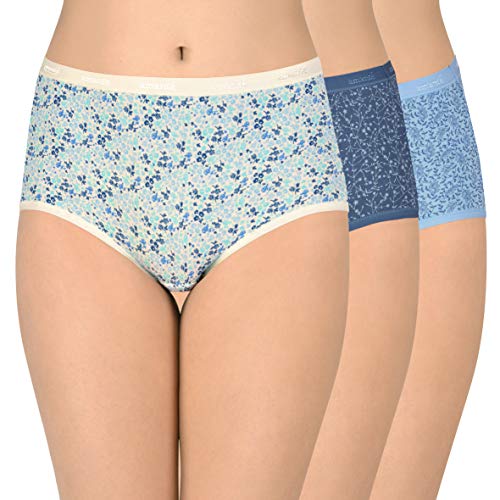 Image of Amante Printed Cotton Full Brief Panty Pack(Pack of 3)