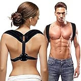 Posture Corrector Back Adjustable Clavicle Brace Comfortable Correct Shoulder Posture Support Strap for Women Men Improve Posture Correction Computer Sitting Work Prevents Slouching Posture Corrector