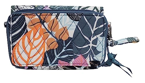Vera Bradley Women's Cotton All in One Crossbody Purse with RFID Protection (One Size, Palm Floral)3