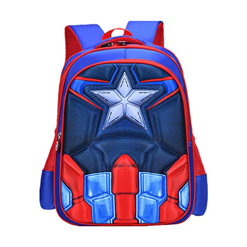 Niños Mochila Capitán América Niña Niños Bolsa de Viaje Mochila Impermeable Impreso Mochila...