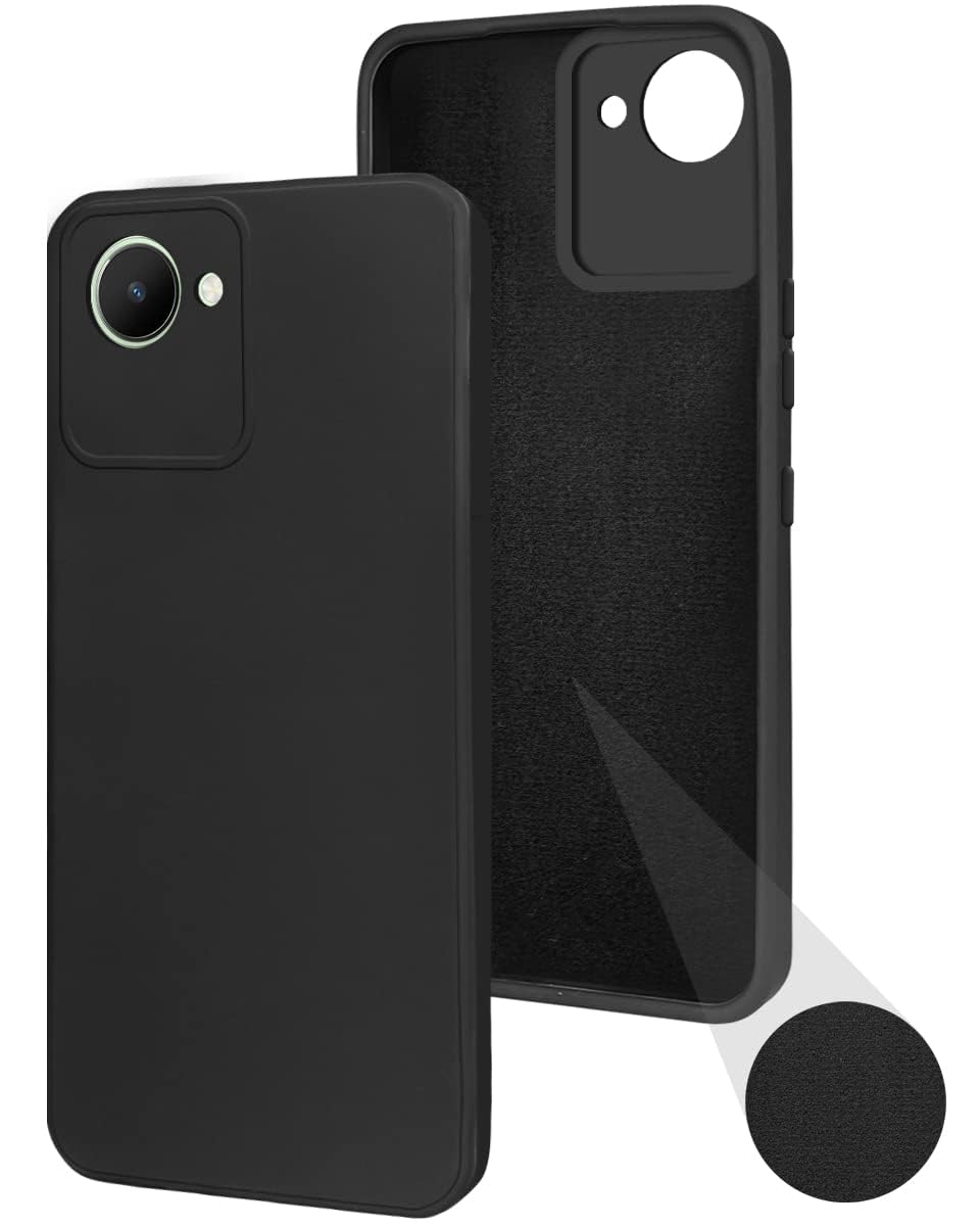 Jkobi Back Cover Case for Realme C30 | C30S (Matte Finish Silicone with Inside Fiber Cloth |Black) (B0CBSJHC7X) Amazon Price History, Amazon Price Tracker