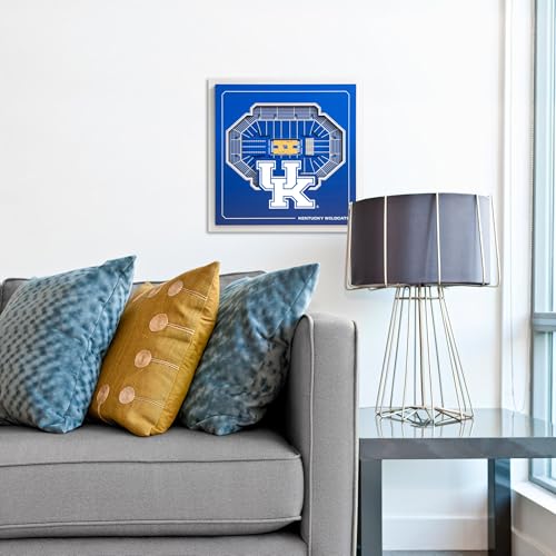 Image of YouTheFan Officially-licensed NCAA Stadium Series 3D Wall Art - multi-layer team stadium replica, detailed sports fan gift, indoor decor