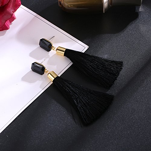 Luxuria Plated Crystal Tassel Earrings Jewellery