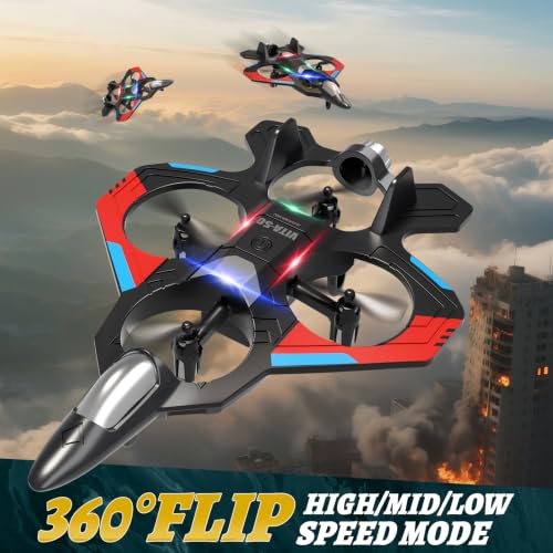 Image of 4DRC RC Planes Remote Control Airplanes for Kids, Foam Remote Control Planes for Kids Adults Beginners, Remote Control Helicopter Fighter Jet Drones for Kids Adults, 360 Flip Easy to Fly