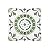Retro Self Adhesive 12-Inch Vinyl Floor Tiles, 20 Tiles - 12" x 12", Green Medallion Pattern - Peel & Stick, DIY Flooring for Kitchen, Dining Room, Bedrooms & Bathrooms by Achim Home Decor