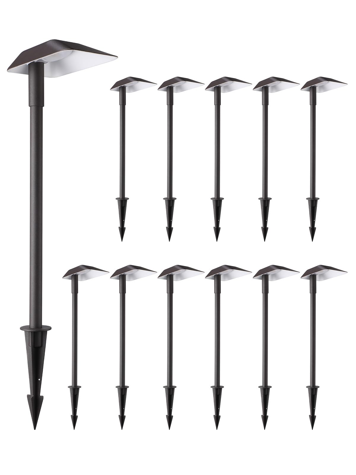 LEONLITE 12 Pack Low Voltage Landscape Lights, 5W Anti-Glare LED