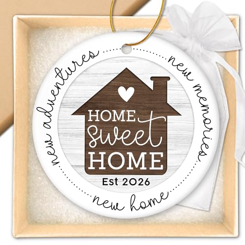 HEXMOZ New Home Gift Ideas - New Home Ornament 2026 - Best Housewarming Gifts 2026 - House Warming...