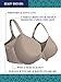 Vanity Fair Women's Full Figure Wireless Bra, Extended Side & Back Smoothing, Lightly Lined Cups up to DDD, Beige, 40DDD, 71267