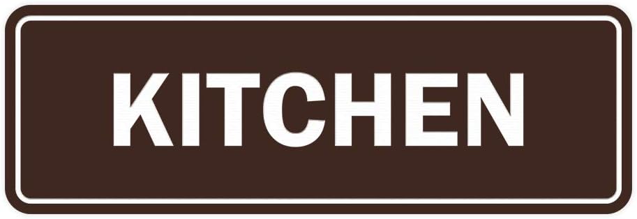 Signs ByLITA Standard Kitchen Sign (Dark Brown) - Large