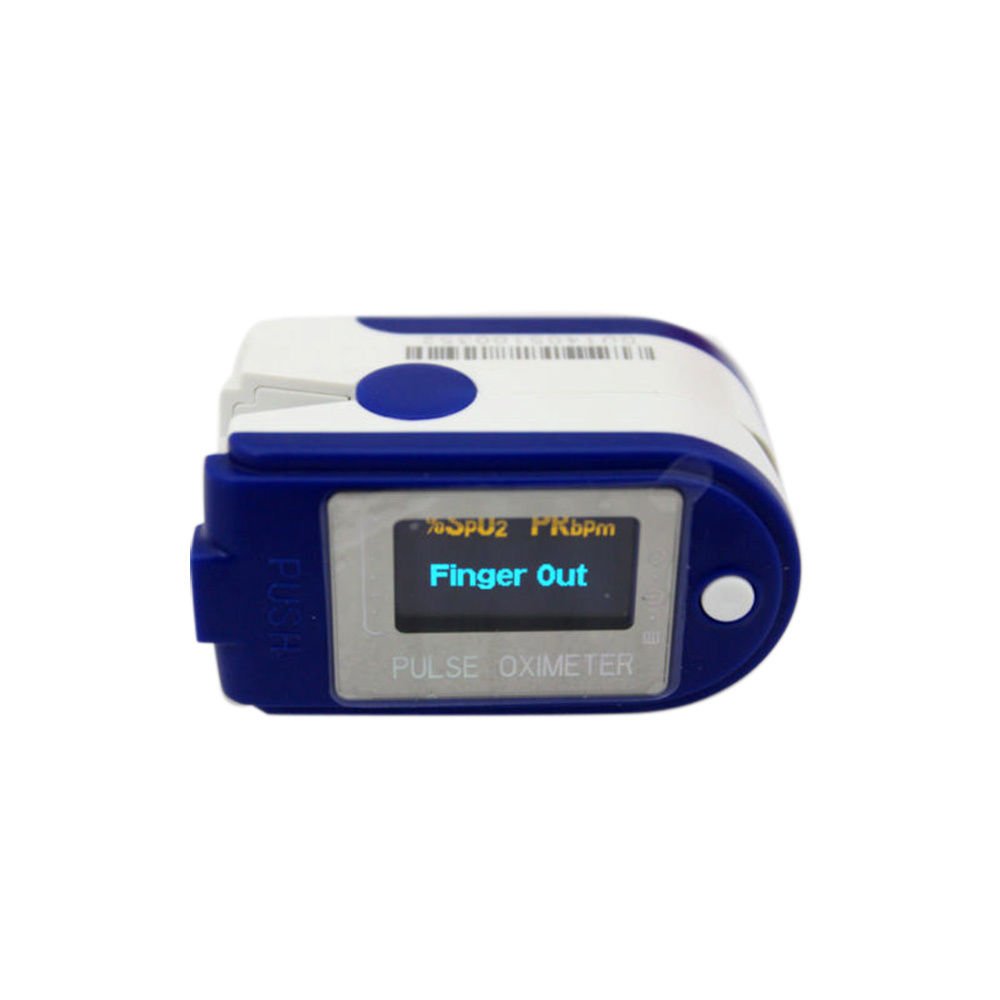 Sangeur de sang oxygène Testeur de pouls doigts oxygénés d'oxygène pour les doigts Pulsoxi Moniteur d'oxygène SPO2 Puls Fréquence cardiaque Moniteur Oxymètre 50D