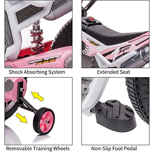Aokoy LQ-022 12V Electric Dirt Bike For Kids Battery Powered Motorcycle thumb #4