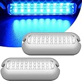 Uso de seguridad: el color de la luz subacuática de montaje en superficie es azul, puede desempeñar un papel de advertencia muy importante para mejorar el factor de seguridad, hace que su barco se vea encantador y atractivo.