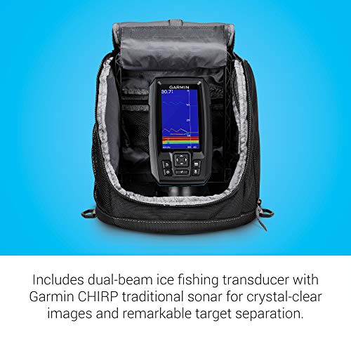 Garmin Striker Plus 4 Ice Fishing Bundle, Includes Portable Striker Plus 4 Fishfinder And Dual Beam-If Transducer #TOP2