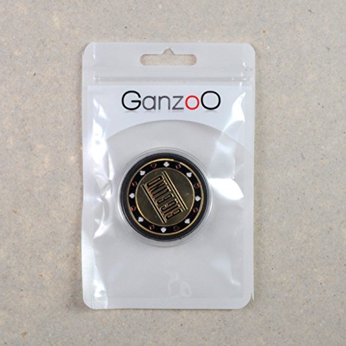 Ganzoo Big Blind Button als Hochwertige Metallmünze im Etui, Poker, Poker Button, Marke