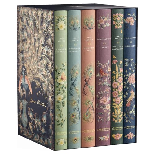 Cofanetto Jane Austen Edizione di lusso 250° anniversario. Contiene 6 libri: Ragione e sentimento, Orgoglio e pregiudizio, Mansfield Park, Emma, L’abbazia di Northanger, Persuasione