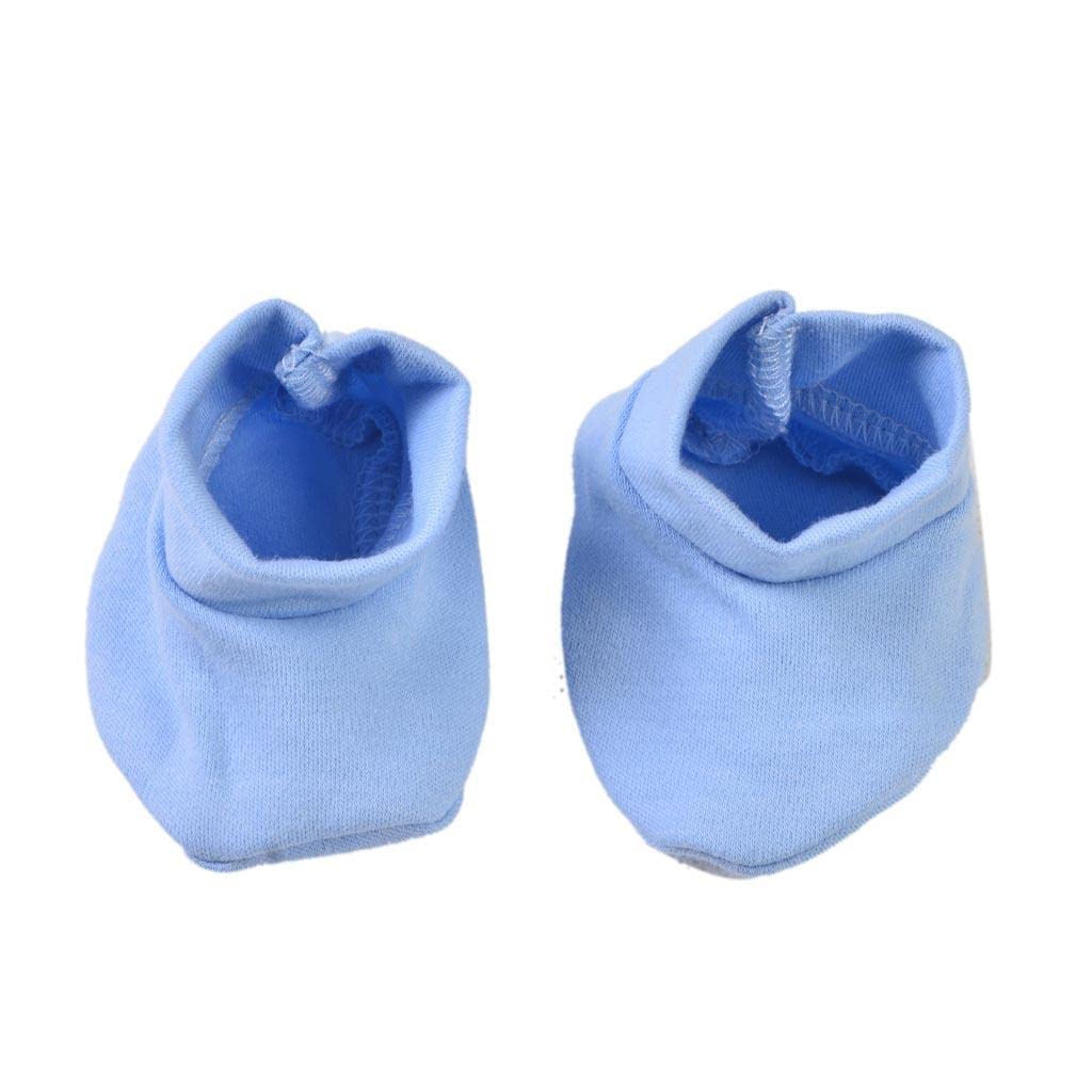 Puppenkleidung (2 Stück): Blauer Strampler, Lätzchen Und Mütze – 5 Teiliges Outfit für Neugeborene