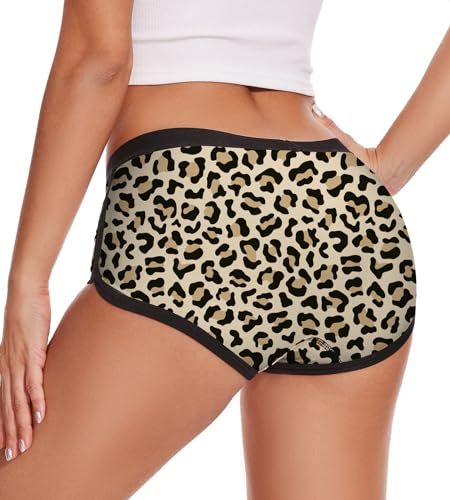 Image of Aueyan Womens Boyshorts Panties Stretchy Boxer Briefs Novelty Lounge Sleep Shorts