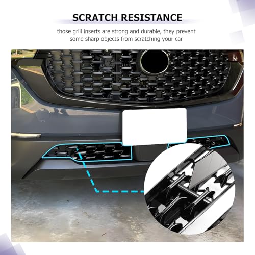Image of LUWU Front Grill Mesh Compatible With 2023 2024 2025 2026 Mazda CX-50 Front Mesh Grill Inserts Trims Front Mesh Grille Cover Guard for 2026 2025 Mazda CX50 Car Exterior Accessories ABS Material, 2PCS