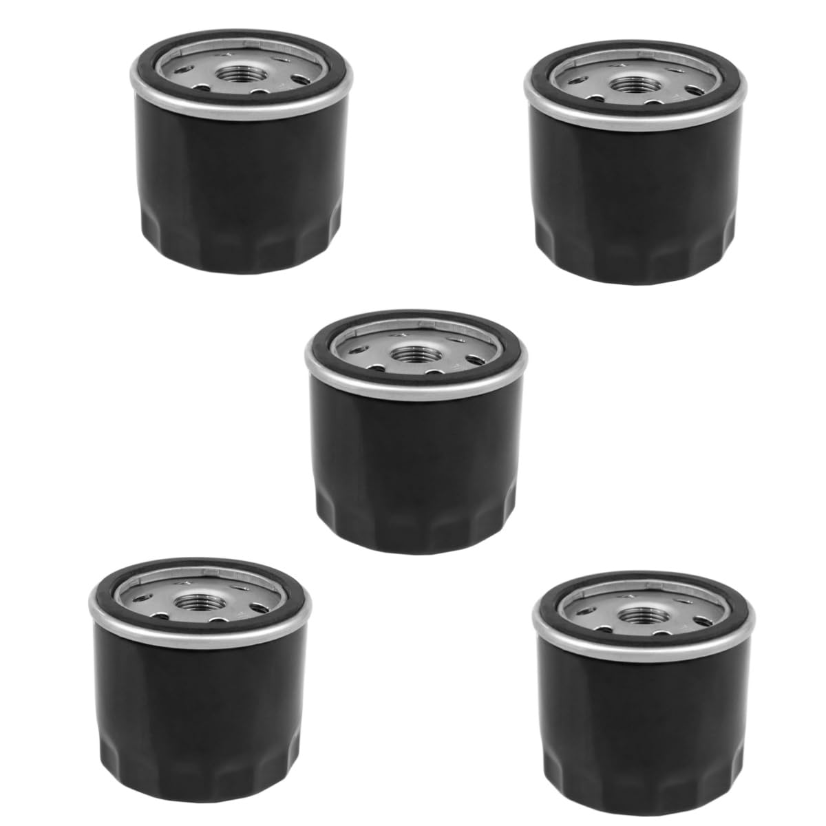 HUAWELL 12 050 01-S Oil Filter for Kohler Engine Lawn Mower, Troy Bilt Bronco 12 050 01, Professional 1205001-S 12 050 01-S1 Oil Filter (5 Pack Black)