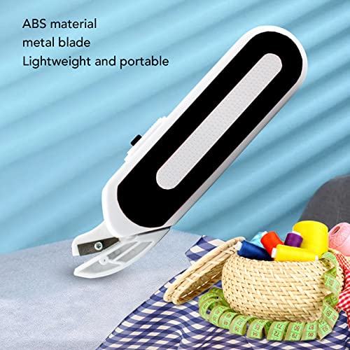 Mini Cordless Electric Scissors - Portable Battery Operated Cutting Tool for Sewing Fabrics Carpets Rubber