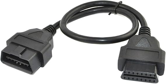 1.64 Feet/50cm OBD II OBD2 Splitter Cable Cord,16 Pin OBDii Male to Female Extension Cable,Auto Car Diagnostic Extender Cord Adapter
