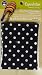 Dritz Espadrilles Lining Dot Fabric, 16" x 22", Black/White