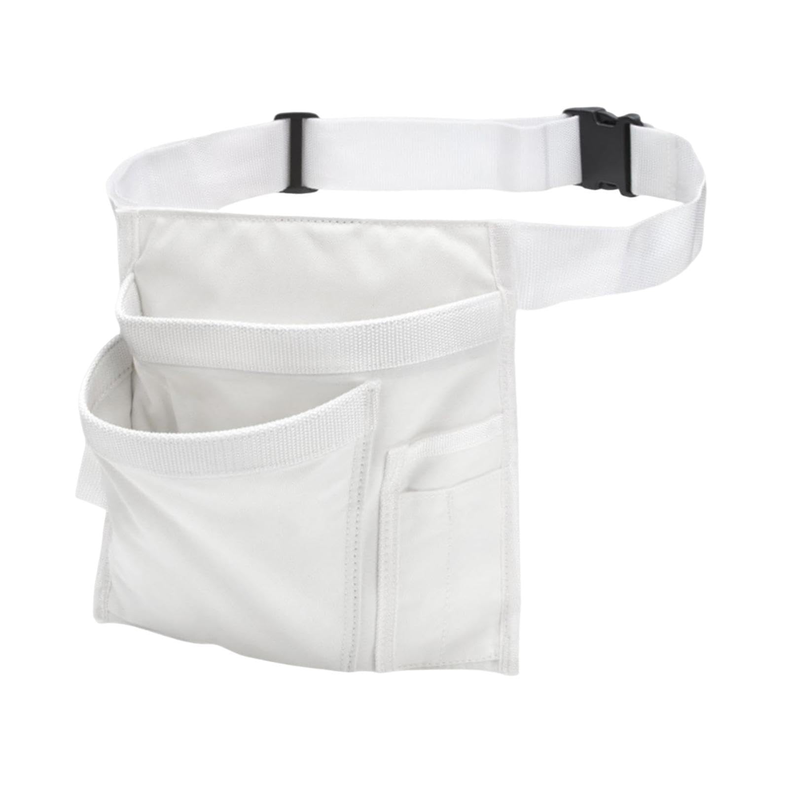 Ronyme Gardening Tool Waist Bag Pouch Electrician Apron Handyman Tool Apron, Cleaning Apron Multiple Pockets, Adjustable Belt, Tool Bag Organizer for Carpentry Plumbers Maintenance Workers, White — image 1