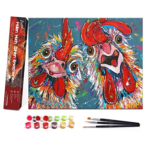 Bougimal Dipingere con i Numeri per Adulti Pollo