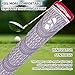 KINGRASP Multi Compound Golf Grips,Golf club grips midsize standard Size,13 Grips Set,6 Colors Optional,Anti-Slip High Stability,All Weather Cord Rubber Golf Club Grips(Gray/White, midsize )