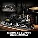Mould King Shay-Type Steam Locomotive Building Set with LED Lighting, Remote/App Control Model Train Block Kit with Tracks, Engineering Toy Kit for Adults (880 PCS)