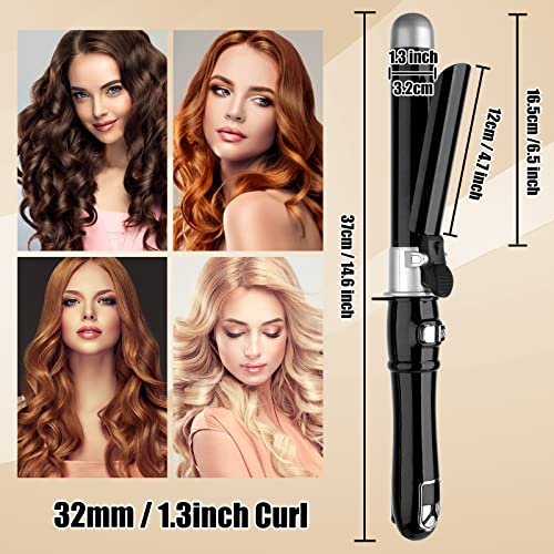 Automatic Hair Curler Wand 32Mm Curl Portable Curling Wand For Hair Styling Auto Hair Curler Automatic Hair Curling Wand Tourmaline Ceramic Curling Iron 1.3Inch Curl #TOP1