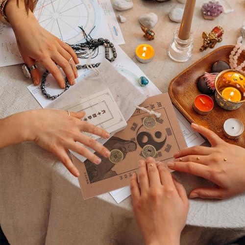Cartas de I Ching para aprender adivinación fácilmente con monedas y guía 4