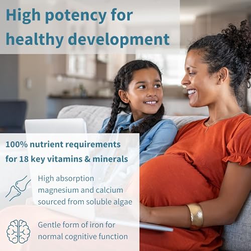 Igennus Advanced Prenatal Methylated Multivitamin, Folate for MTHFR, High Absorption, Clean Label, with Calcium, Choline, Magnesium & Gentle Iron, Complete Vegan Pregnancy Vitamins, 60 Tablets - Image 6