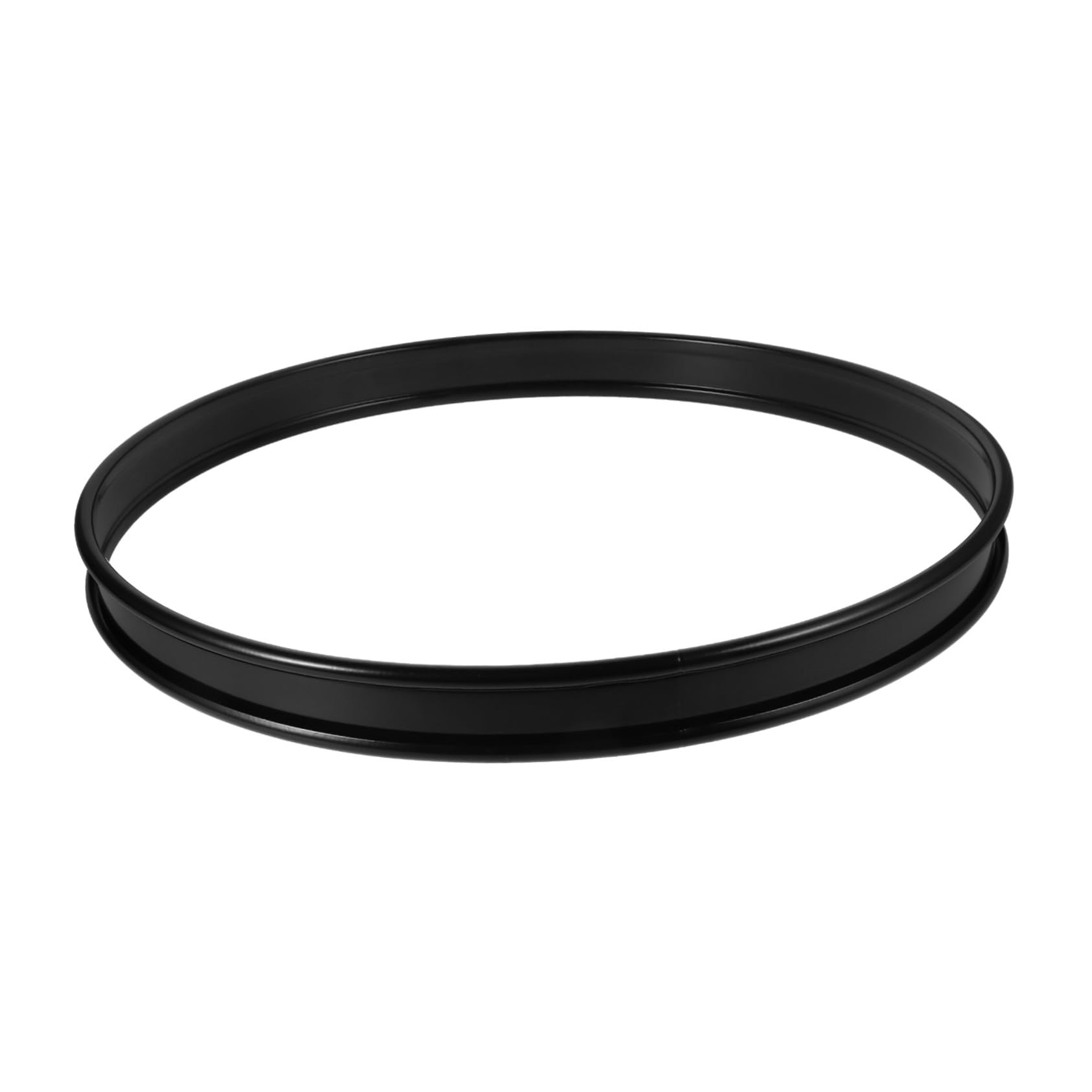Totority 16'' Drum Accessories Bass Drum Hoop Clamp Metal Drum Ring Drum Hardware Hoop Protector for Snare Drums