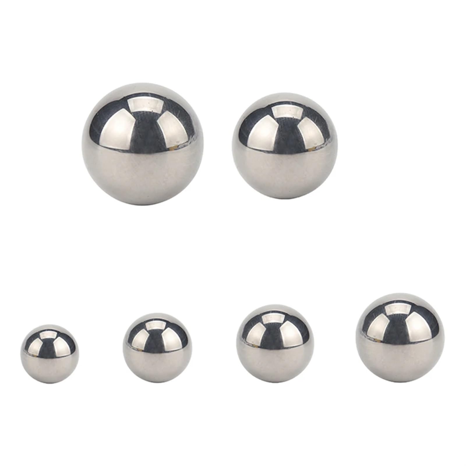 Rodamientos de bolas de acero al carbono, Bolas de rodamiento for ruedas de bicicleta, 300 piezas, 6 tamaños, bolas de rodamiento de acero de precisión, bolas de rodamiento de alta precisión, bolas li