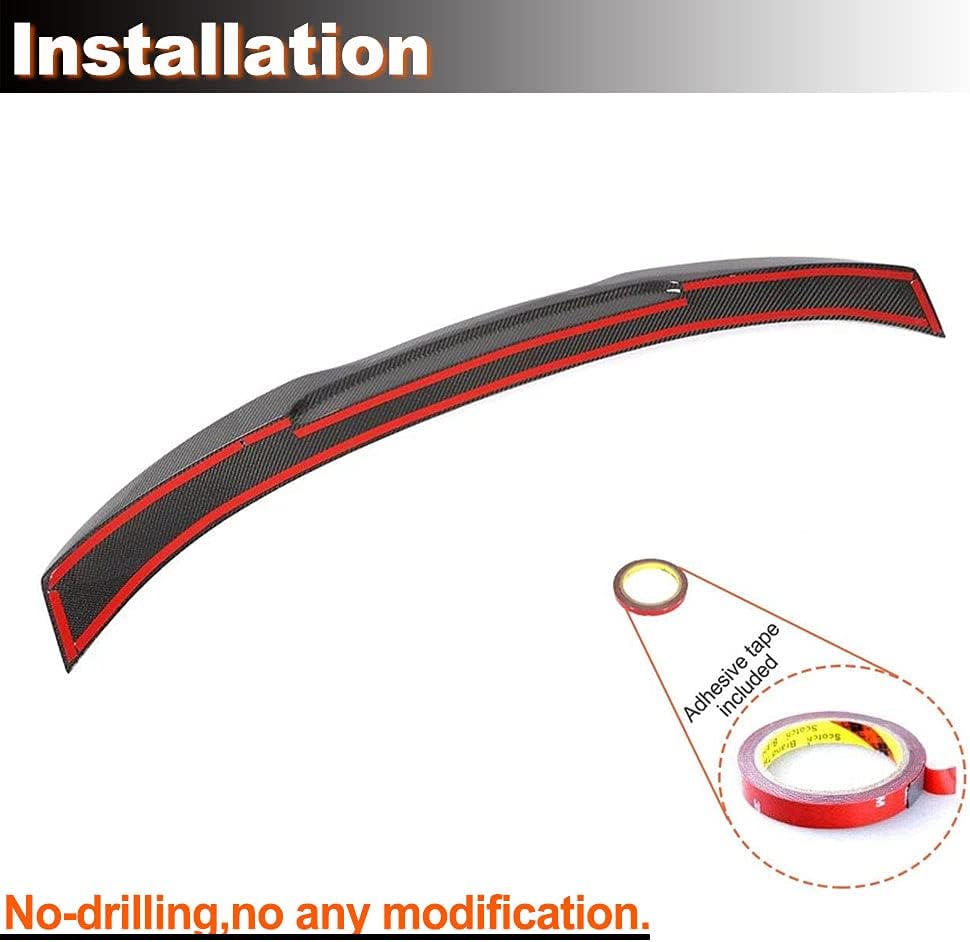 Real Carbon Fiber Trunk Spoiler Fits for Audi A3 Sedan 2020-2021 Factory Outlet Dry Carbon Fiber Rear Boot Lid Duckbill Highkick Wing Lip