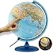 Produktbild ORBIT GLOBES & MAPS Kinderleuchtglobus 30cm mit Tieren, Kunststoff Fuß, deutsch mit stabilem Hartplastikfuß, deutsches Kartenbild mit vielen Abbildungen für Kinder mit LED Leuchte