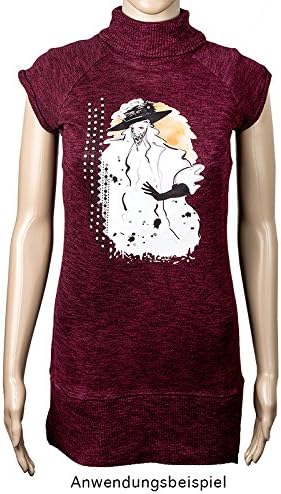 Ideen mit Herz Multicolor A4 Iron-On Transfer, Fashion Woman, Decorate Textiles, DIY Textile Design - Image 5