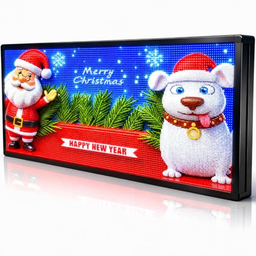 Image of P6(40 inch * 17 inch) Digital Programmable Scrolling Led Sign Scrolling Outdoor For Business message Board Display Screen Electronic Menu Board Wifi Control Word Light