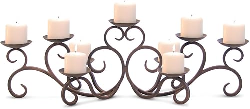 Pilgrim Home and Hearth 17502 Hawthorne - Candelabro para chimenea, bronce envejecido
