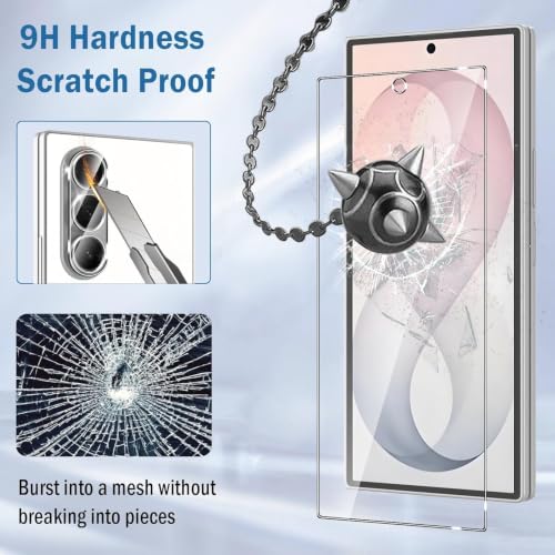 Image of Uyiton Compatible with Samsung Galaxy Z Fold 8 Ultra Tempered Glass Screen Protector (Pack of 2) | 9H Hardness, HD Clear, Scratch Resistant, Bubble-Free, Easy Installation Kit