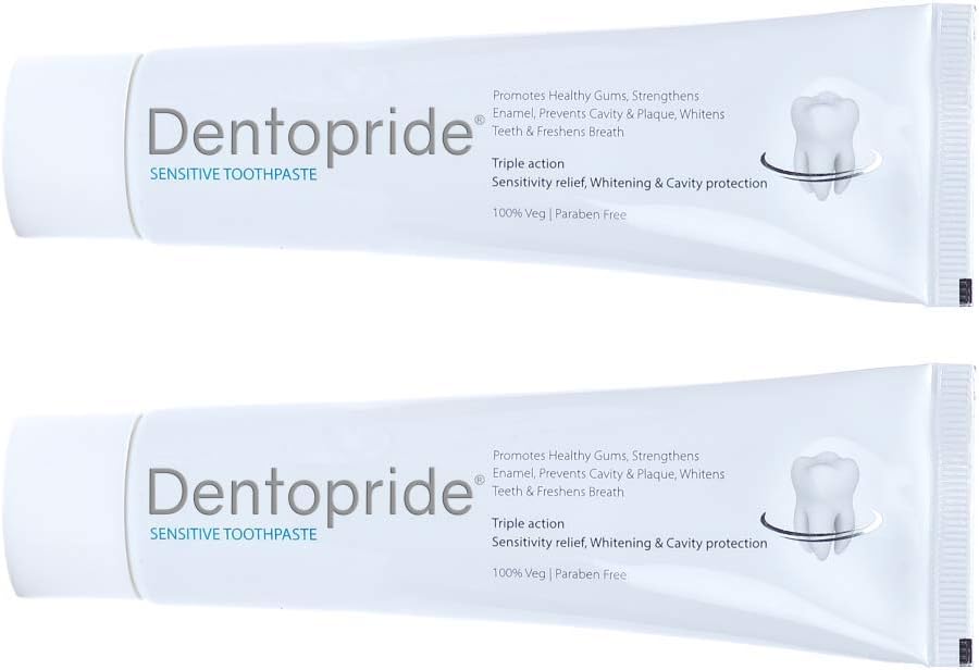 Dentopride Sensitive Toothpaste |Sensitivity Relief | Cavities protection |Paraben free |Vegetarian (100 gm - Pack of 1)