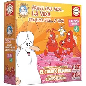 Educa – Érase una Vez La Vida, Juego de Mesa Familiar Educativo con más de 300 Preguntas y respuestas sobre anatomía y biología, A Partir de 6 años (18855)
