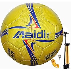 Fantecia Balón De Fútbol con Bomba, Oficial Tamaño 5 Balon Futbol, Niños Jóvenes Balones De Futbol